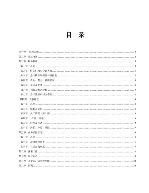 企业管理制度 构建高效运营的基石