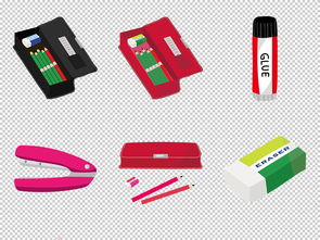 卡通手绘文具办公用品png透明图图片素材 模板下载 4.17mb 办公商务大全 生活工作